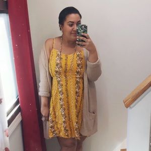 Old Navy Yellow Floral Dress